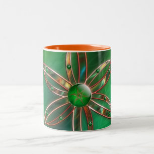 Grün als grasbewachsene Tasse