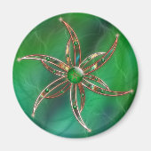 Grün als Grasmagnet Magnet (Vorne)