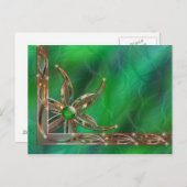 Grün als Graspostkarte Postkarte (Vorne/Hinten)