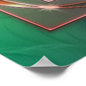 Grün als Grasprint Poster (Ecke)