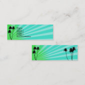 Grün/Aqua-tropische Visitenkarte (Vorne/Hinten)