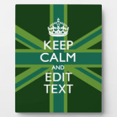 Grün Aquamarin Behalten Ruhe und erhalten Sie Ihre Fotoplatte (Vorderseite)