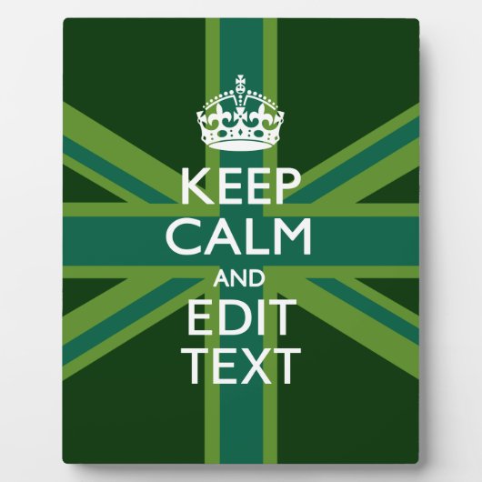 Grün Aquamarin Behalten Ruhe und erhalten Sie Ihre Fotoplatte (Vorderseite)