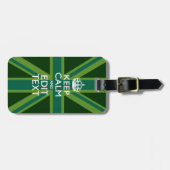 Grün Aquamarin Behalten Ruhe und erhalten Sie Ihre Gepäckanhänger (Vorderseite horizontal)