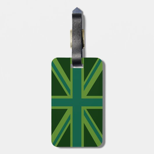 Grün Aquamarin Behalten Ruhe und erhalten Sie Ihre Gepäckanhänger (Rückseite vertikal)