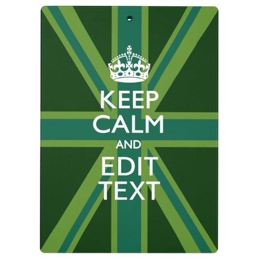 Grün Aquamarin Behalten Ruhe und erhalten Sie Ihre Klemmbrett (Rückseite)