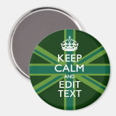 Grün Aquamarin Behalten Ruhe und erhalten Sie Ihre Magnet (Vorderseite/Rückseite)