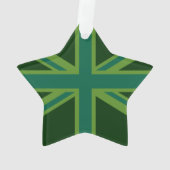 Grün Aquamarin Behalten Ruhe und erhalten Sie Ihre Ornament (Rückseite)