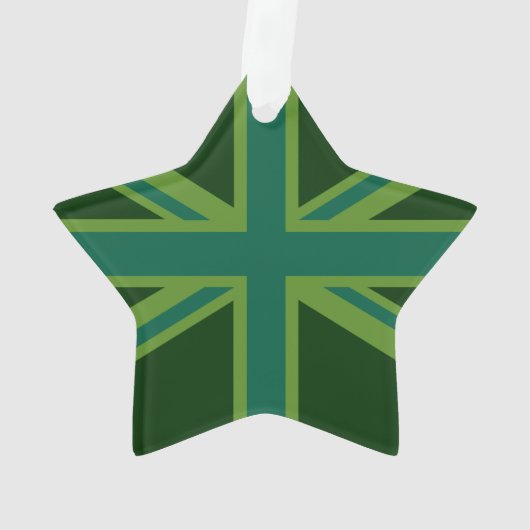 Grün Aquamarin Behalten Ruhe und erhalten Sie Ihre Ornament (Rückseite)