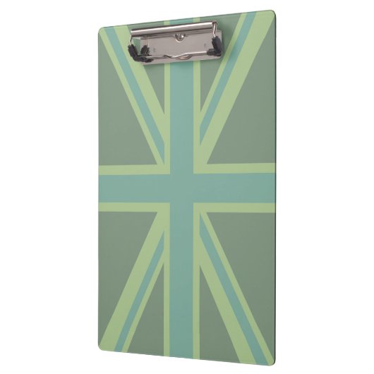 Grün Aquamarin Behalten Ruhe und Ihr Text Union Ja Klemmbrett (Links)