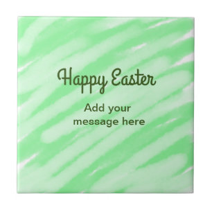 Grün Aquarell froh Ostern Meldeschild einfügen Fliese