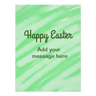 Grün Aquarell froh Ostern Meldeschild einfügen Poster