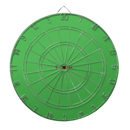 Grün auf der grünen Tafel Dartscheibe (vorne)