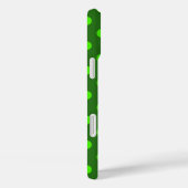 Grün auf dunkelgrünem Punkte-Musterdesign Case-Mate iPhone Hülle (Rückseite / Rechts)