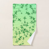 Grün auf Gelb- und Grünbadehandtücher-Set Badhandtuch Set (Handtuch)