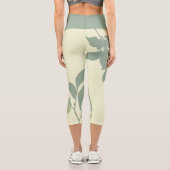 Grün auf Grün Capri Leggings (Rückseite)