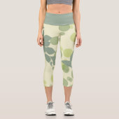 Grün auf Grün Capri Leggings (Vorderseite)