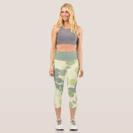Grün auf Grün Capri Leggings