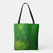 Grün Aurora ,Weihnachten Grüße. Tasche (Rückseite)