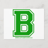 Grün B Postkarte (Vorderseite)