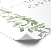 Grün Ballon Babyduschkarten und Geschenke Poster (Ecke)