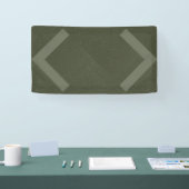 Grün-Banner für Zickzack Moos Banner (Messe)