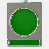Grün Banner-Ornament Silber (Vorderseite)