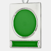 Grün Banner-Ornament Silber (Links)