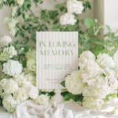 Grün & Beige Hochzeit in liebenswertem Gedächtnisz Einladung