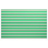 Grün, Beige und Schwarz Stoff (Fat Quarter (45,7 x 55,9 cm))