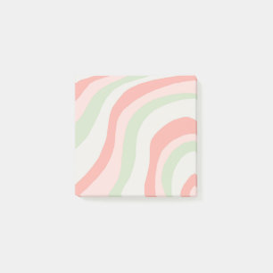 Grün Beige Zebra Streifen Modern Minimalistisch Fr Post-it Klebezettel