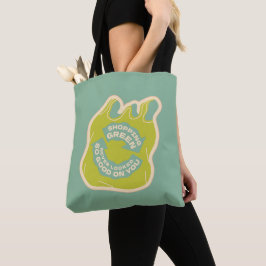 Grün beim Einkauf Tasche