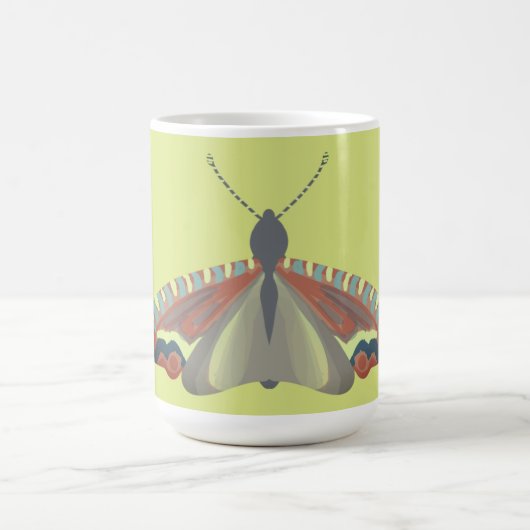Grün bemalte Motte Kaffeetasse (Mittel)
