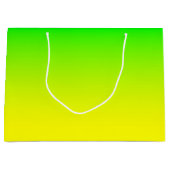 Grün bis hell Gelb Ombre Große Geschenktüte (Vorderseite)