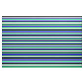 Grün, Blassgoldenrod, Blau und Schwarz Stoff (Fat Quarter (45,7 x 55,9 cm))
