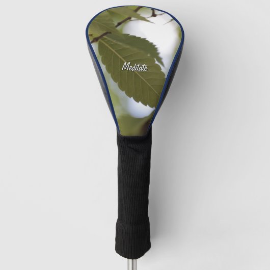 Grün-Blatt Garten-Fotokultur Golf Headcover (Vorderseite)