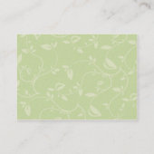 Grün-Blätter - Chubby Visitenkarte (Rückseite)