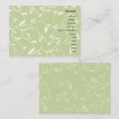 Grün-Blätter - Chubby Visitenkarte (Vorne/Hinten)