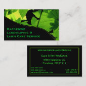 Grün-Blätter, das Geschäfts-Karte landschaftlich Visitenkarte (Vorne/Hinten)