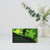 Grün-Blätter, das Geschäfts-Karte landschaftlich Visitenkarte (Stehend Vorderseite)