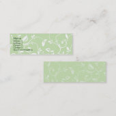 Grün-Blätter - dünn Mini Visitenkarte (Vorne/Hinten)