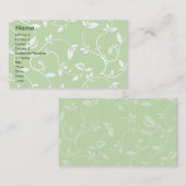 Grün-Blätter - Geschäft Visitenkarte (Vorne/Hinten)