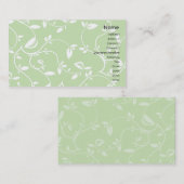 Grün-Blätter - Geschäft Visitenkarte (Vorne/Hinten)
