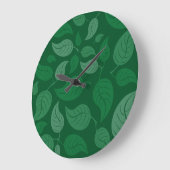 Grün-Blätter Große Wanduhr (Winkel)