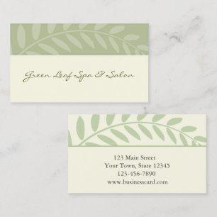 Grün-Blätter, Niederlassungs-Grenze Visitenkarte