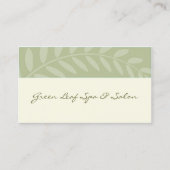 Grün-Blätter, Niederlassungs-Grenze Visitenkarte (Vorderseite)