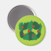 Grün-Blätter-und Marienkäfer-Frühlings-Zeit Magnet (Vorderseite/Rückseite)