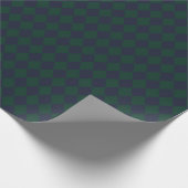 Grün Blau Argyle-Geschenkpapier Geschenkpapier (Ecke)