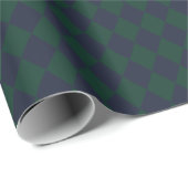 Grün Blau Argyle-Geschenkpapier Geschenkpapier (Rolleneckpunkt)