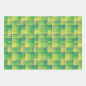 Grün Blau Checker Abstract Muster Geschenkpapier Set (Vorderseite 2)